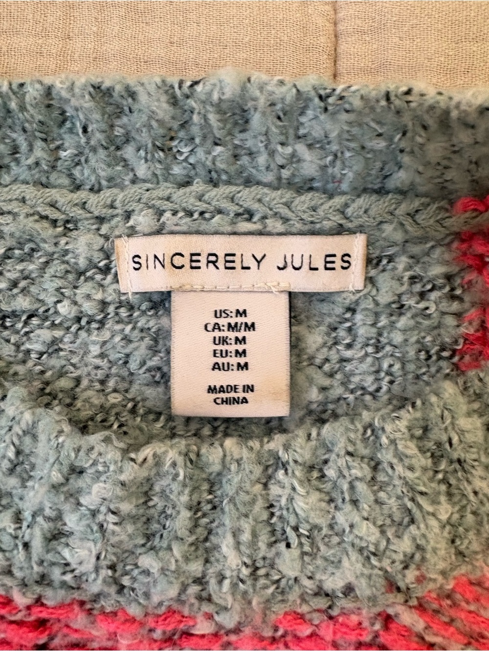 Sincerely Jules Multicolor Cropped Sweater - Picture 2 of 6